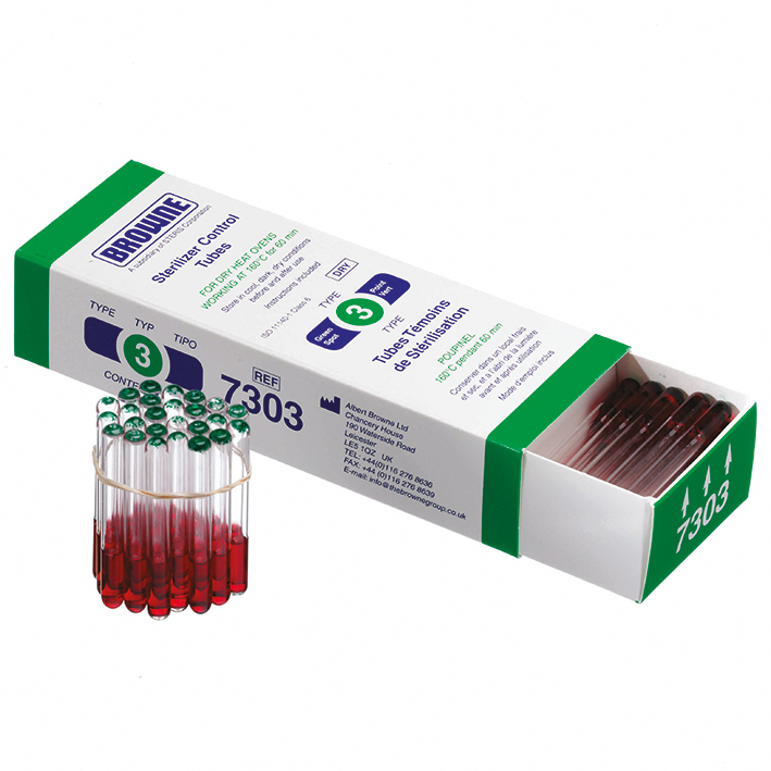 BROWNE Sterilisationskontrollröhrchen