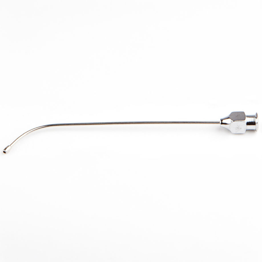 Einmal-Knopfkanülen gebogen, Gesamtlänge 10 cm, Ø 1,2 mm (2x 50 Stck.)