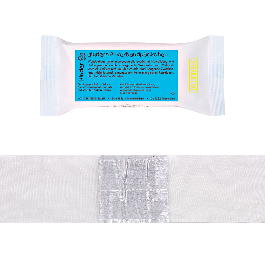 aluderm children Bandage Packet medium, sterile approx. 2 m x 6 cm
