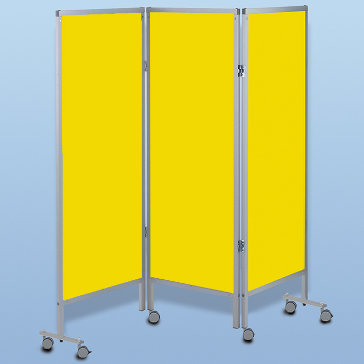 Wandschirm 3-flügelig, fahrbar,