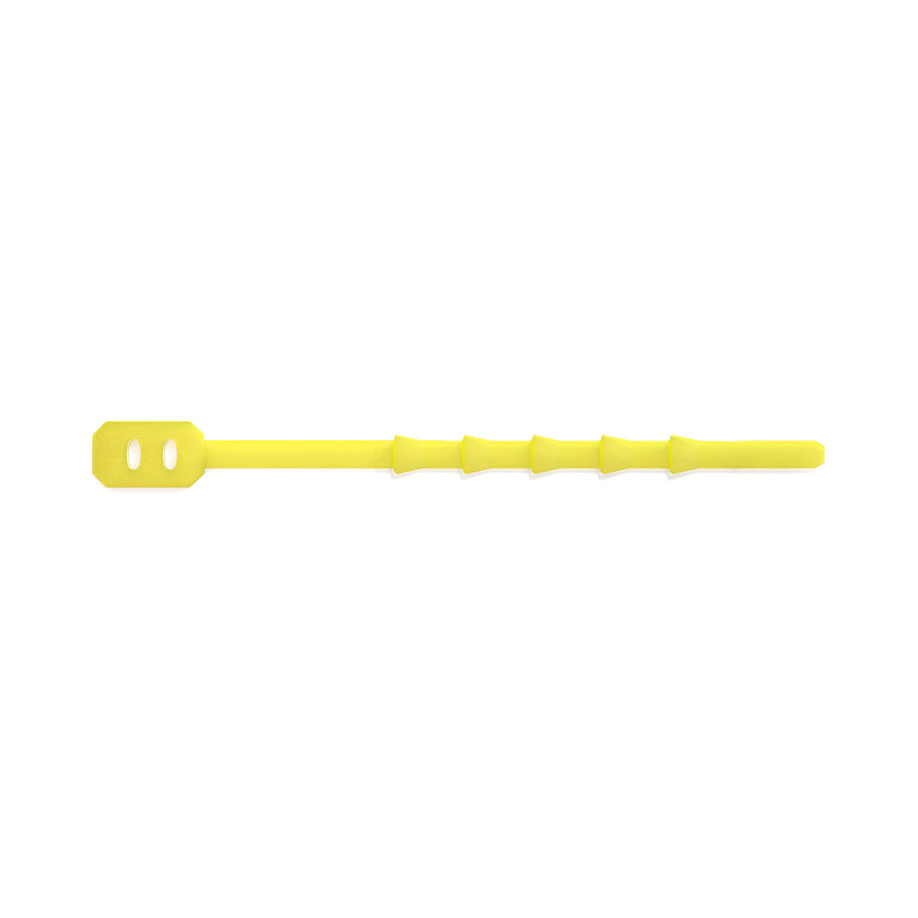 Silikon-Kabelbinder, midi, gelb, 110 mm, hitzebeständig (100 Stck.)