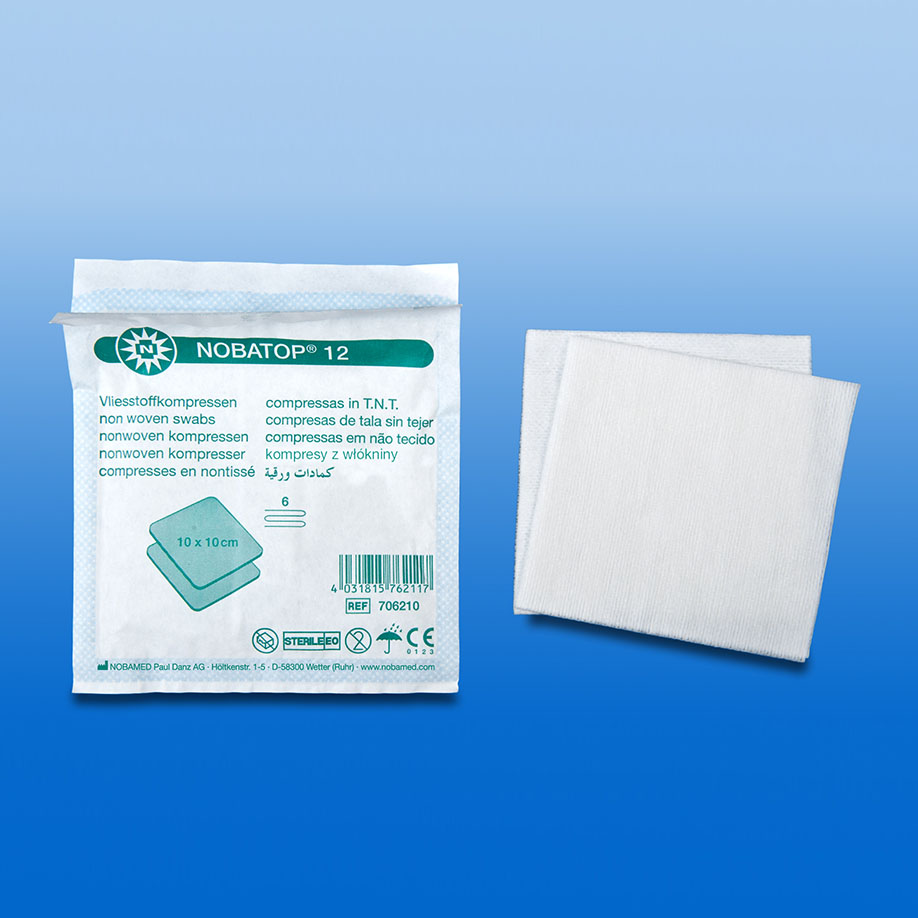 NOBATOP 12 Vliesstoffkompressen,