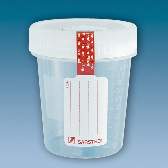 Schraubbecher 100 ml steril,