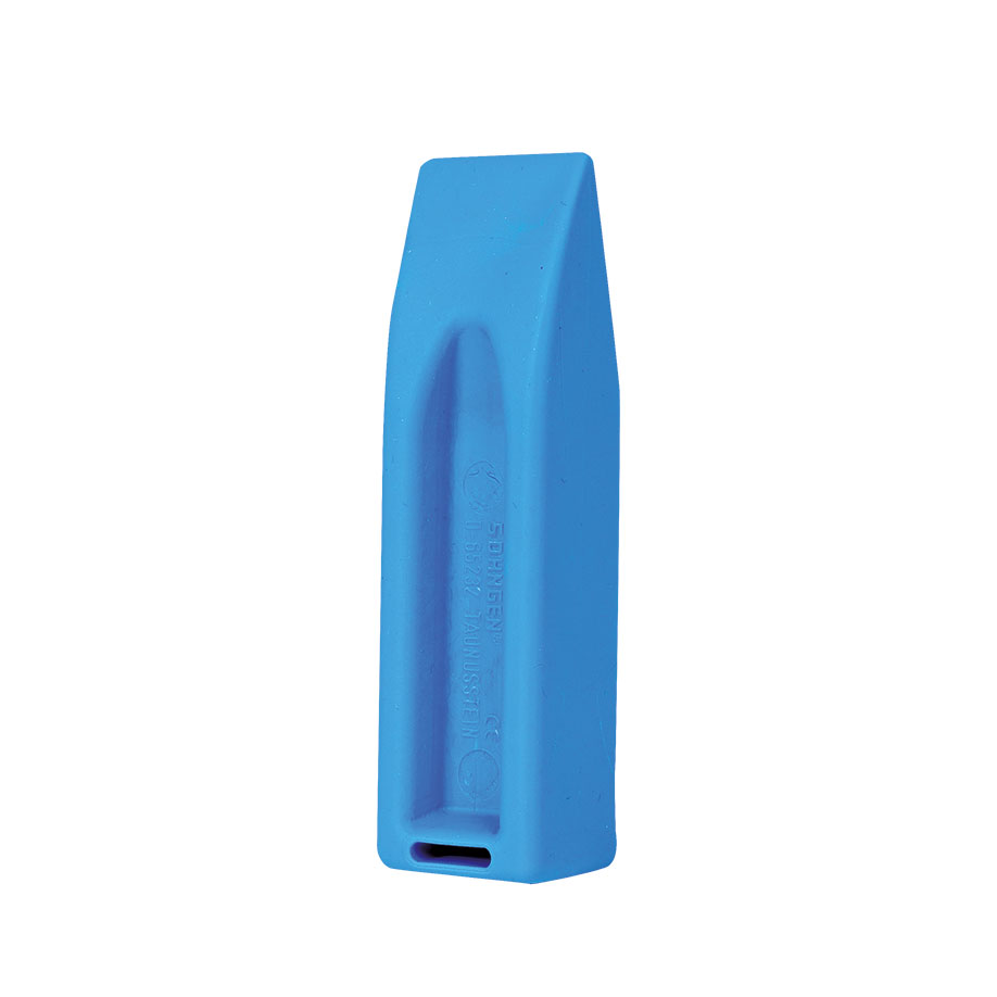 Bite protection - mouth wedge blue plastic