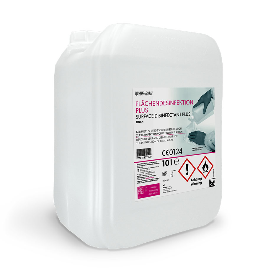 Unigloves Flächendesinfektion PLUS 10 Ltr., fresh