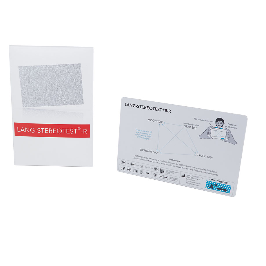 LANG-Stereotest II-R , Testkarte in