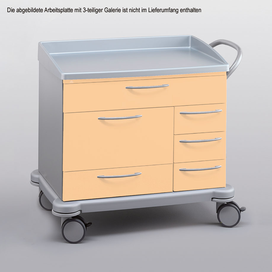 Dressing and treatment trolley