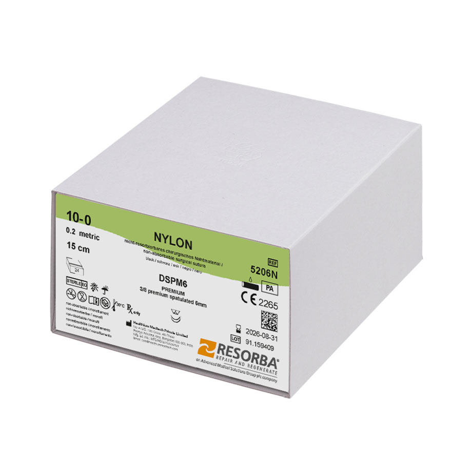 NYLON DSPM 6 10/0=0,2 schwarz monofil,