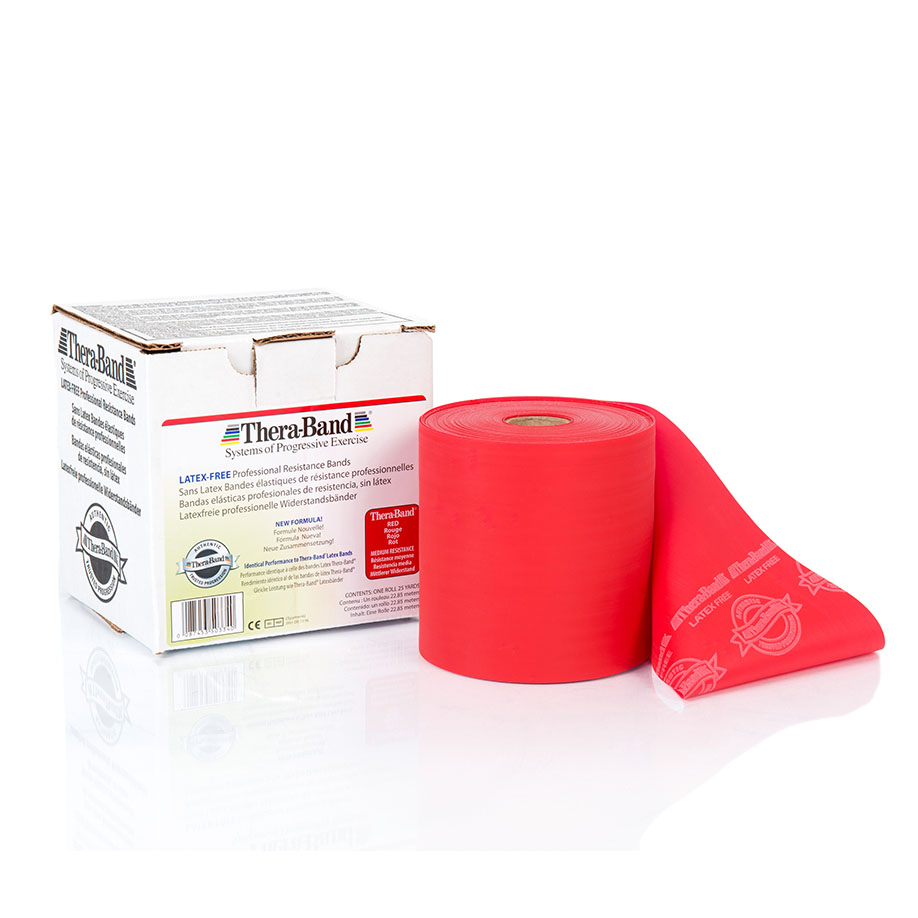 TheraBand latexfrei 22,85 m mittel stark - rot