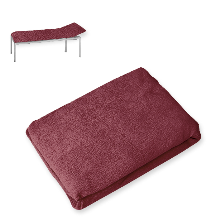 Liegenbezug Frottee brombeer,