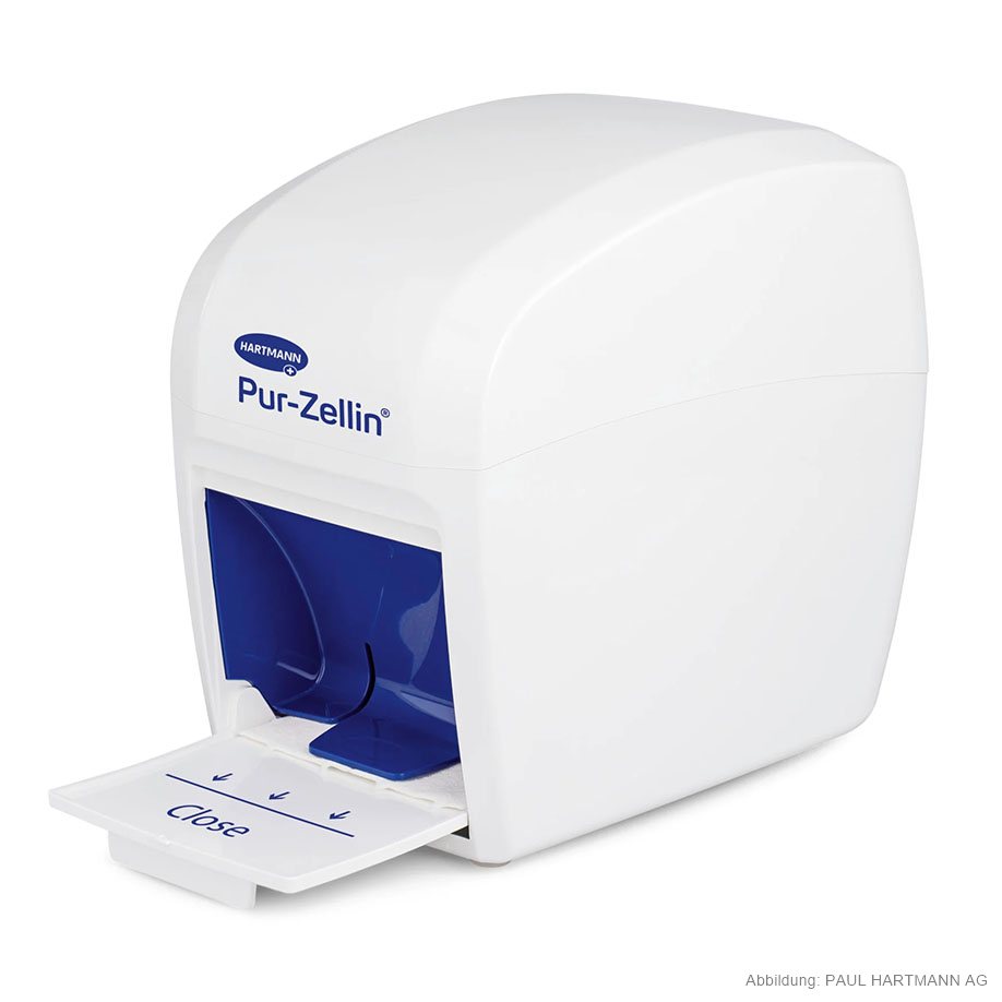Pur-Zellin-Box, leer, Zellstofftupferspender