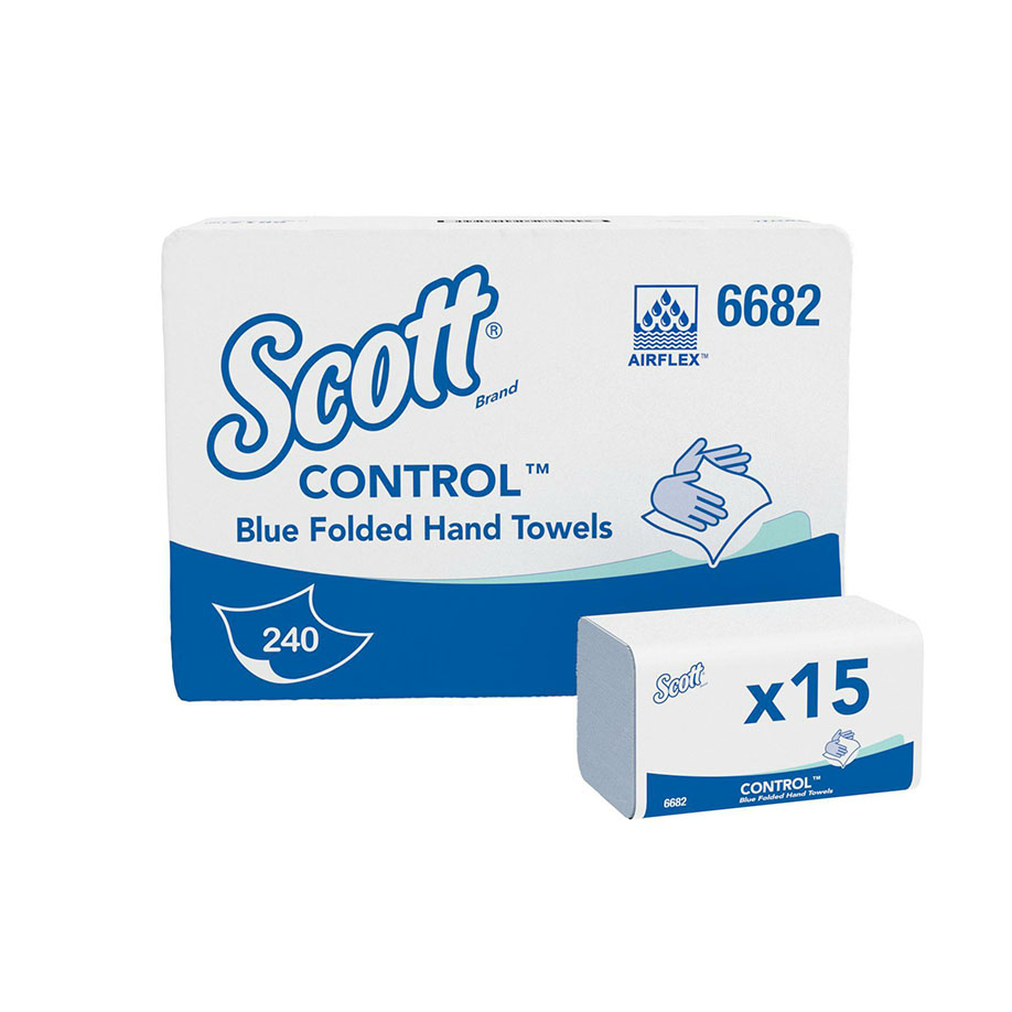 SCOTT Control Falthandtücher 1-lagig,