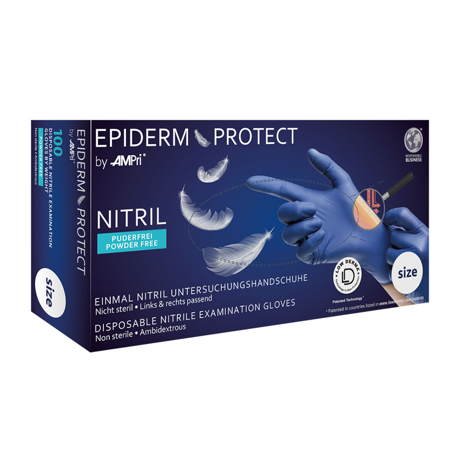 EpidermProtect Nitril U.-Handschuhe