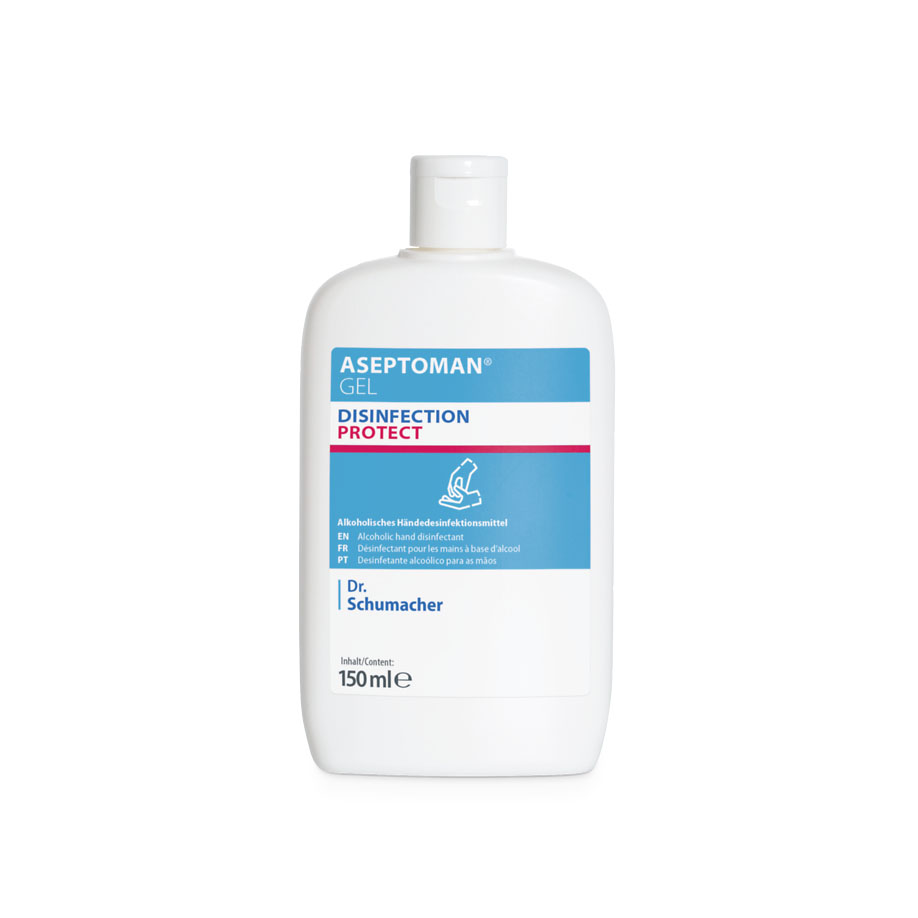 Aseptoman Gel 150 ml  pocket-sized bottle, hand disinfection