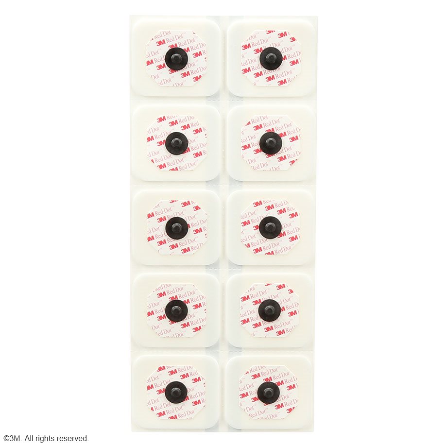3M Red Dot EKG-Überwachungselektroden f. Erw. f.Intensiv 4x3,5cm (50 Stck.)
