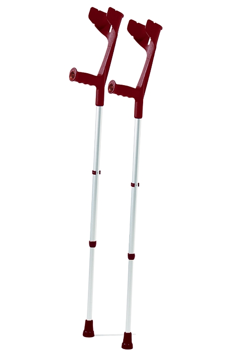 *Unterarmgehstützen weinrot
