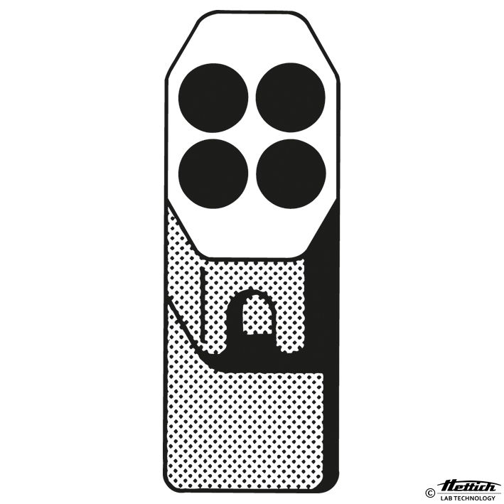 Kunststoff-Gehänge, 4-fach,