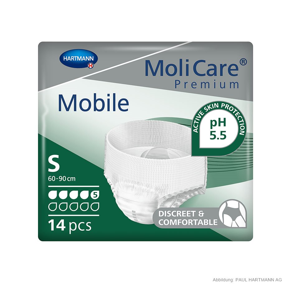 MoliCare Premium Mobile sz. S (14 pcs.) incontinence pull-up pants
