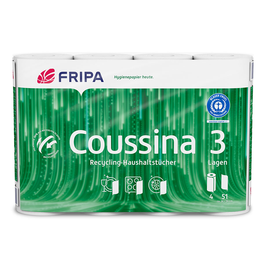 Fripa - Coussina paper towels 3-ply (8 pack à 4 x 51 sheets)