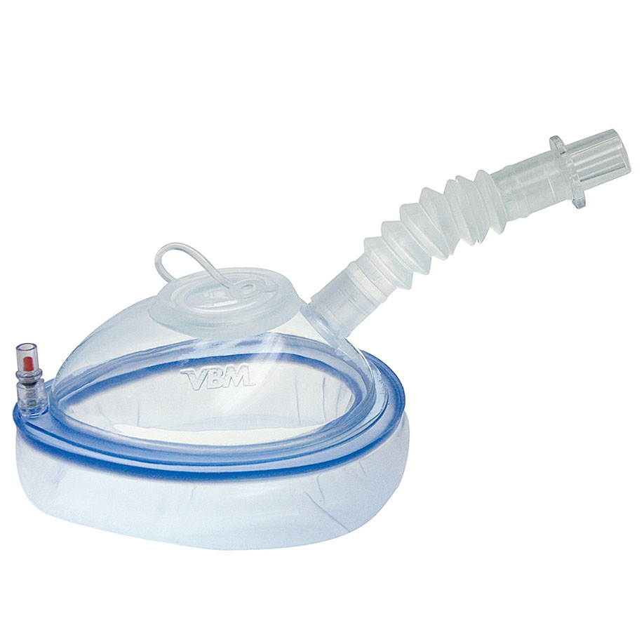 Endoskopiemaske Gr. 5 Erwachsene, mit Silikonmembrane 10 mm