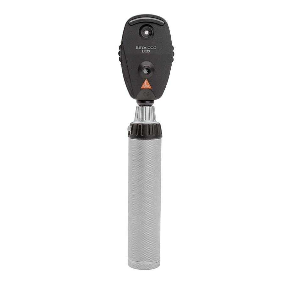 BETA 200 LED Ophthalmoskop-Set 3,5 V mit BETA4 USB Ladegriff mit USB Kabel und Steckernetzteil