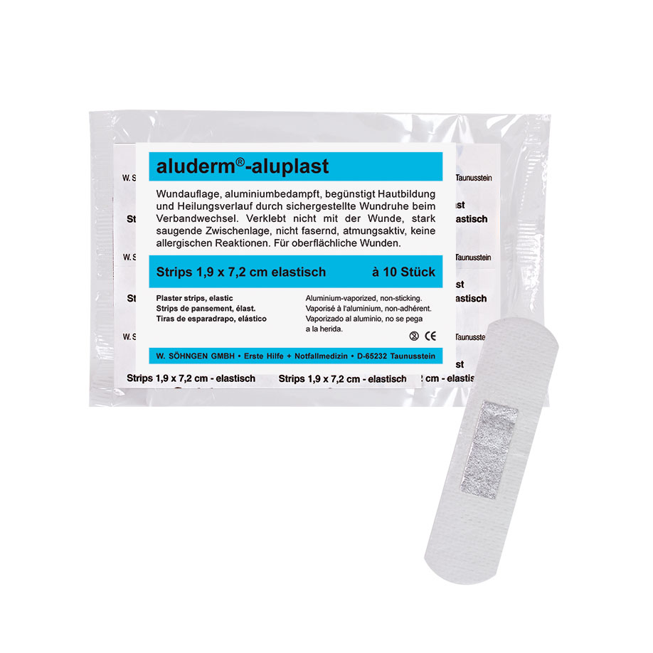 aluderm-aluplast Strips elastisch ca. 1,9 x 7,2 cm (10 Stck.)