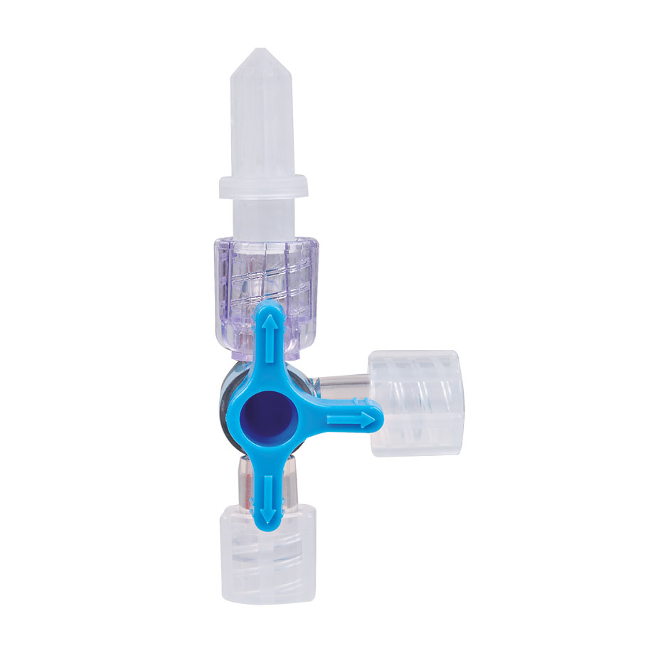 3-Way Stopcock Infusion System blue