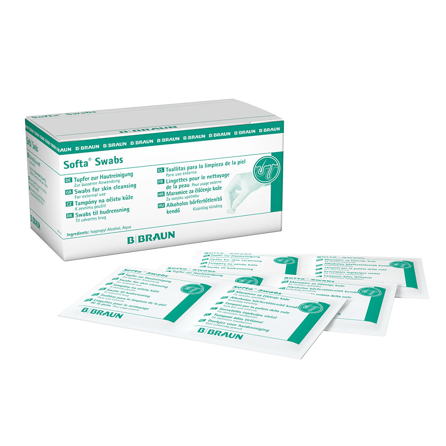 Softa Swabs 6,5 x 3 cm (100 Stck.)