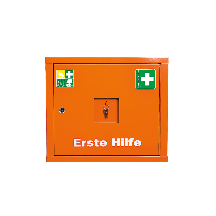 First-Aid Cabinet JUNIORSAFE empty, orange