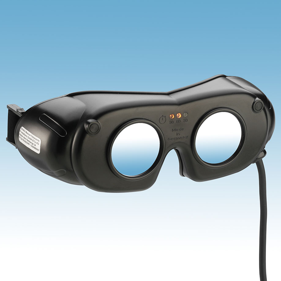 LED Nystagmusbrille schwarz