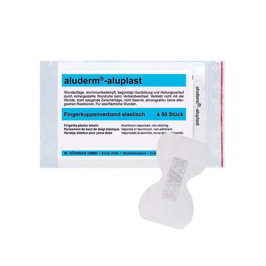 aluderm-aluplast Fingerkuppenverband elastisch ca. 4,3 x 7,2 cm (50 Stck.)