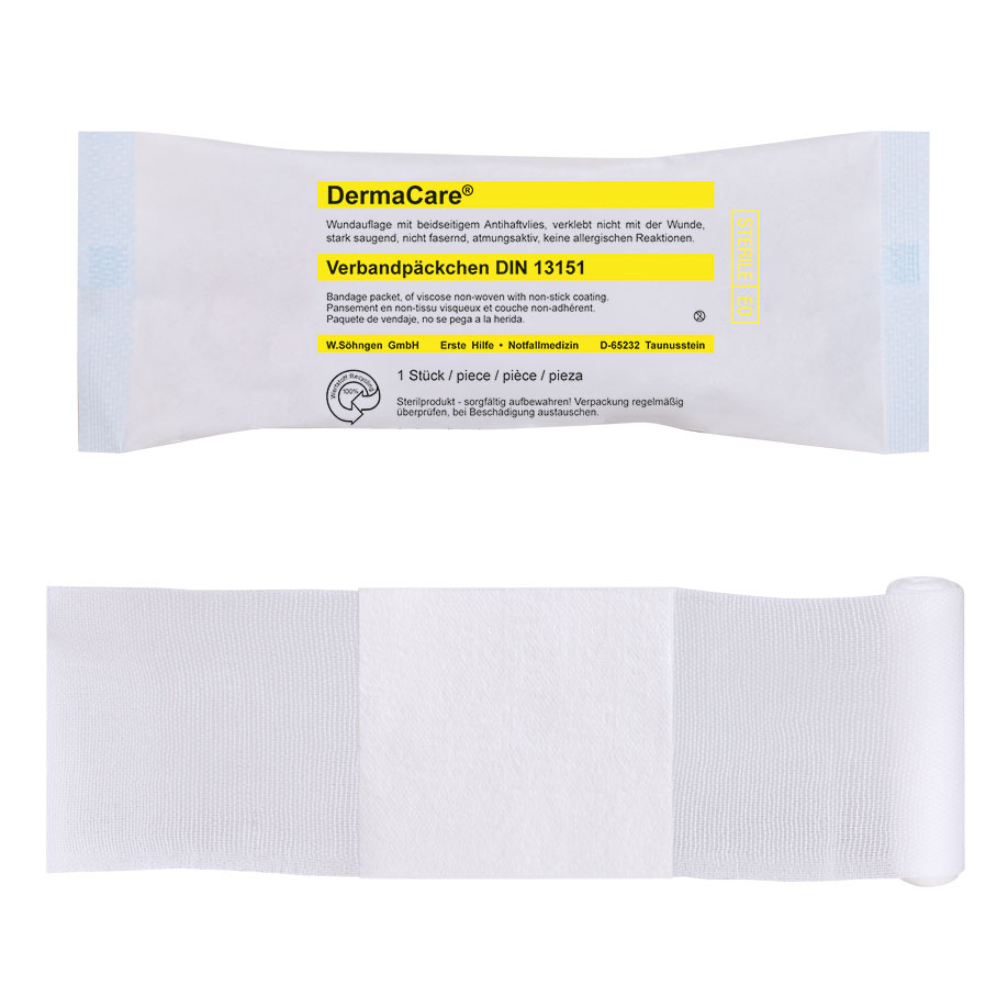 DermaCare Bandage Packet DIN medium sterile