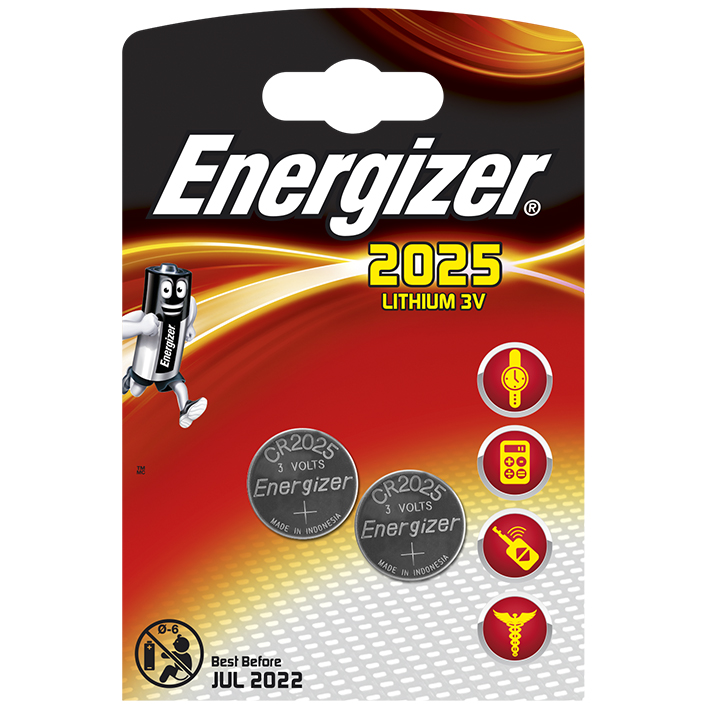Energizer Batterie Typ CR2025, 3 V