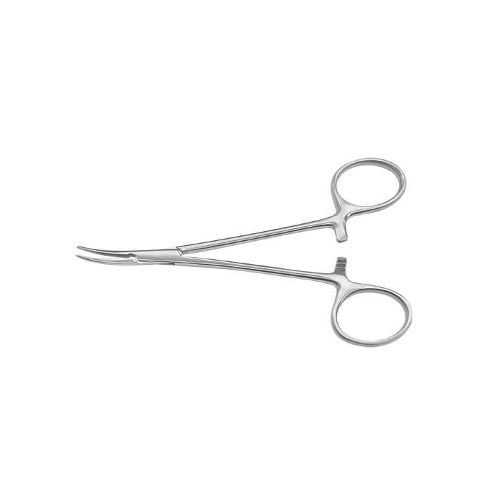 Halst.-Mosquito Arterienklemme gebogen, gerieft, 12 cm