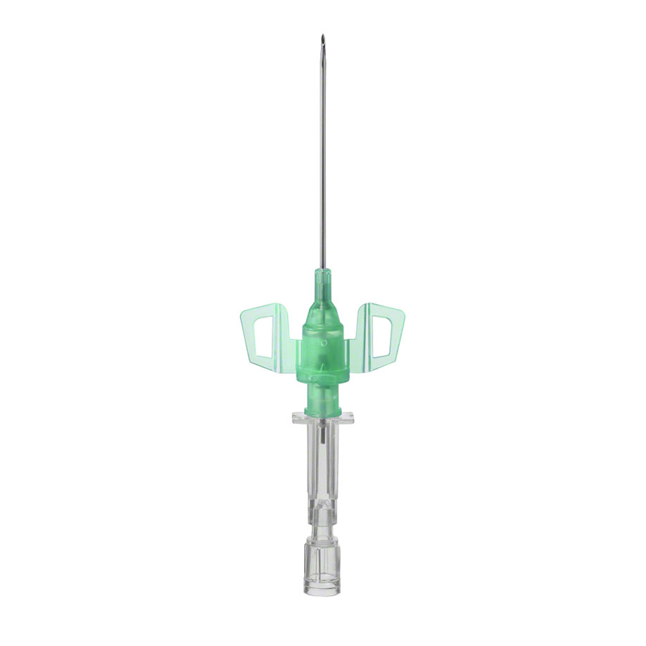 Introcan Safety 3 PUR venous catheter 18G 1.3mm, green, 45mm insertion length
