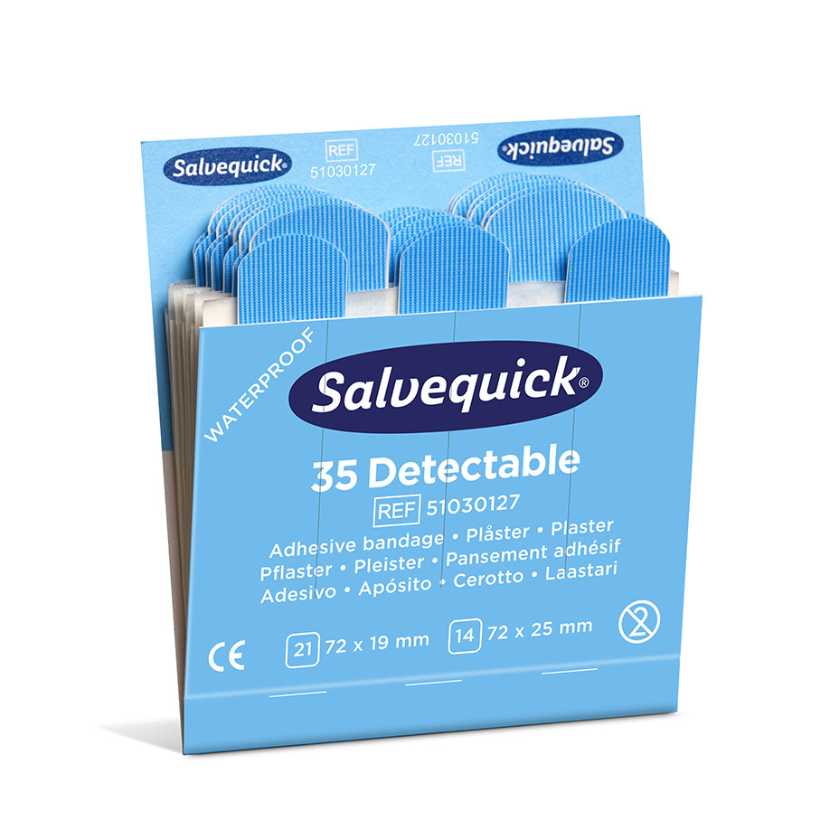 Salvequick Pflastermix Blue Detectable