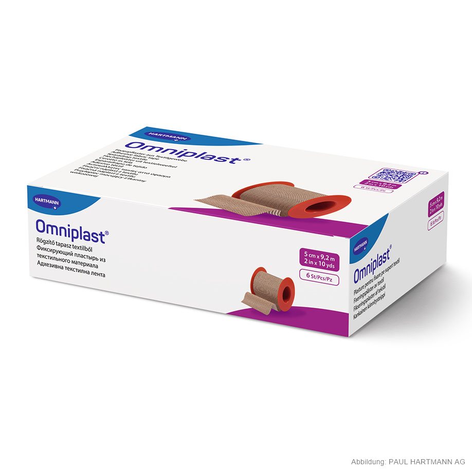 Omniplast Fixierpflaster 9,2 m x 5 cm (6 Stck.)