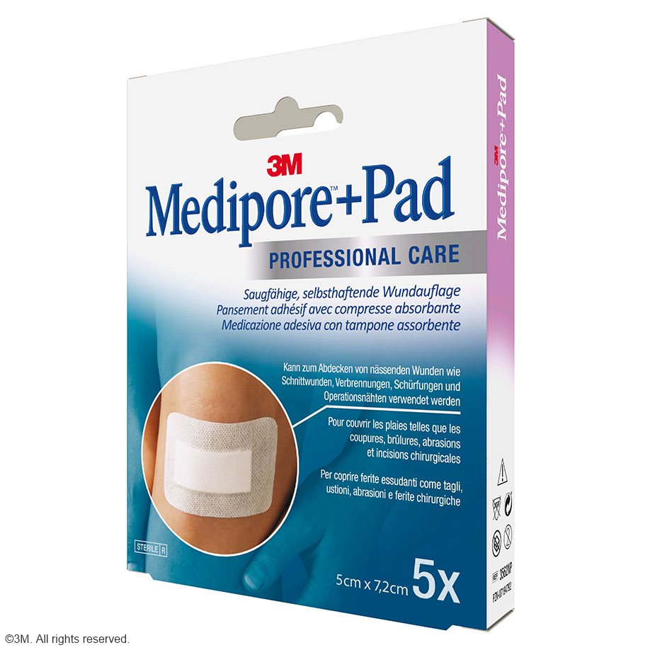 3M Medipore + Pad Fertigverband, steril,