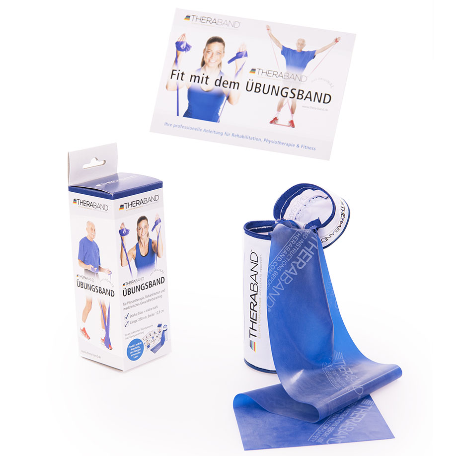 TheraBand 2,5 m, blau/extra stark,