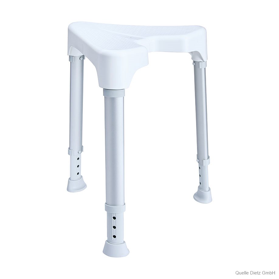 TAYO Duschhocker dreieckig, weiß,