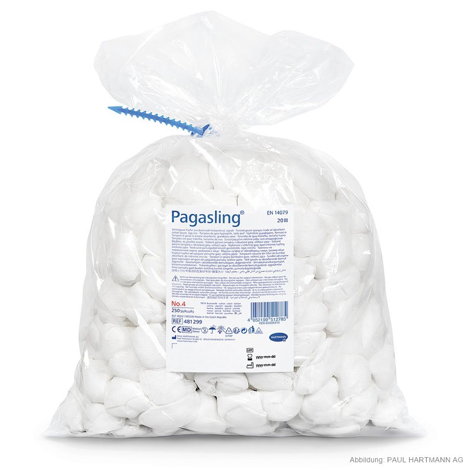 Pagasling Schlinggazetupfer unsteril