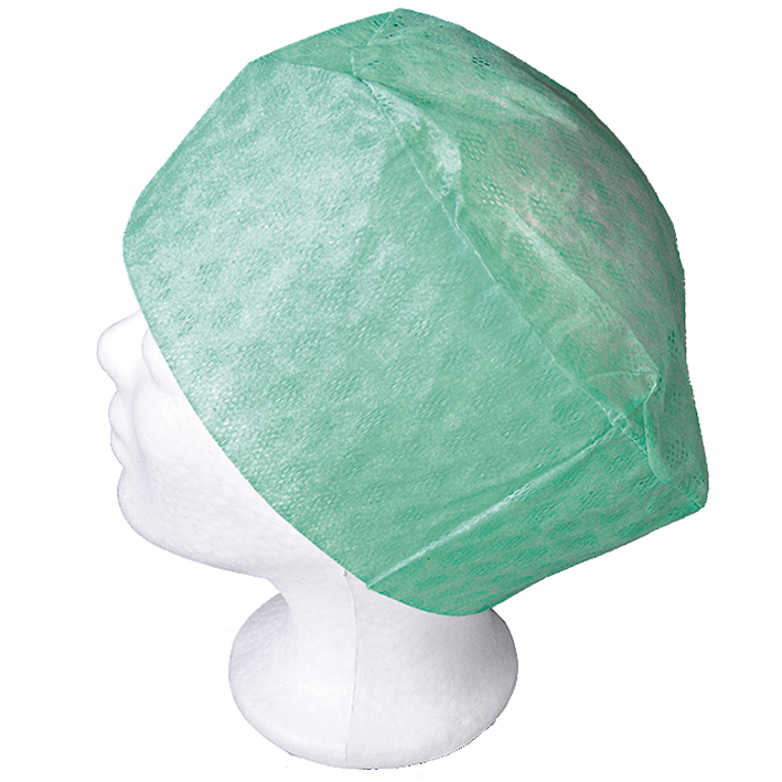 Barrier Surgine Caps, Elast green (150 pcs.)