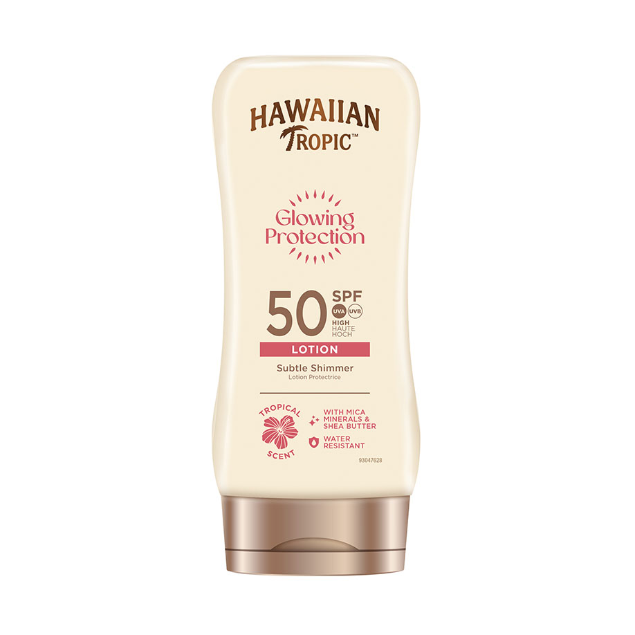 Hawaiian Tropic Glowing Protection Sun Lotion, SPF 50, 180 ml