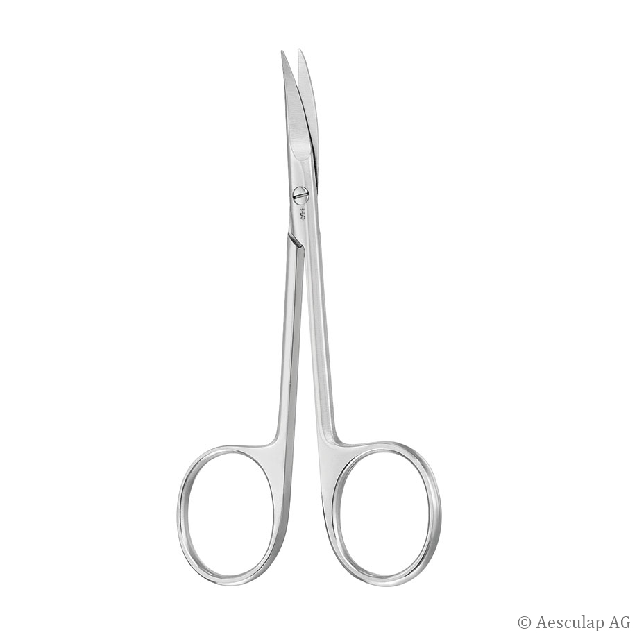 Iris- und Fadenschere, gebogen,