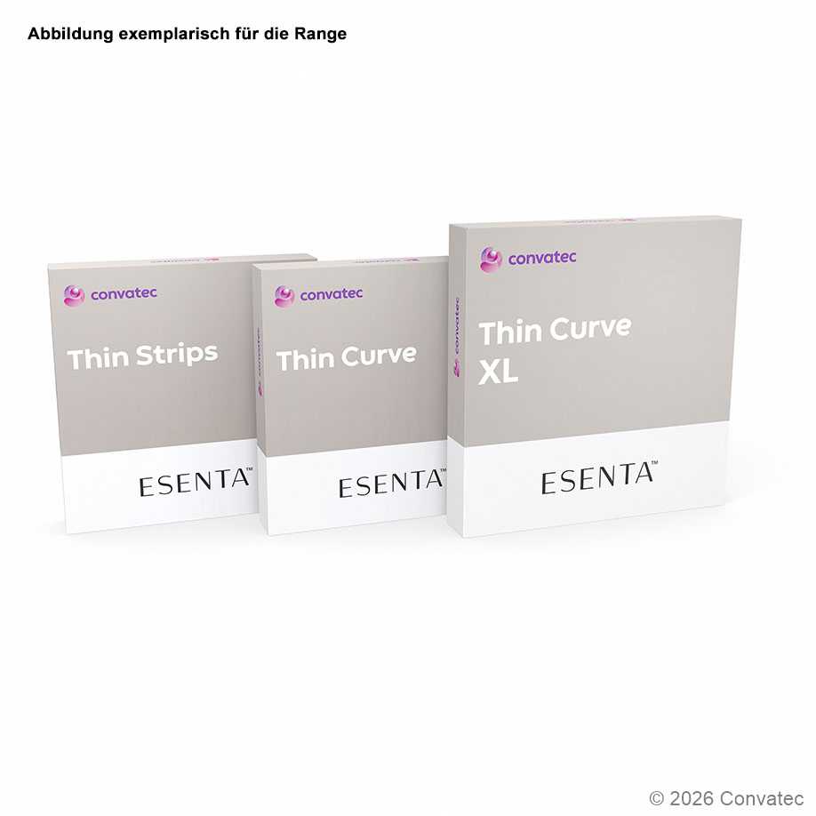 ESENTA Thin Stripes XL 3 x 15 cm gebogen (20 Stck.) Hydrokolloid Strips