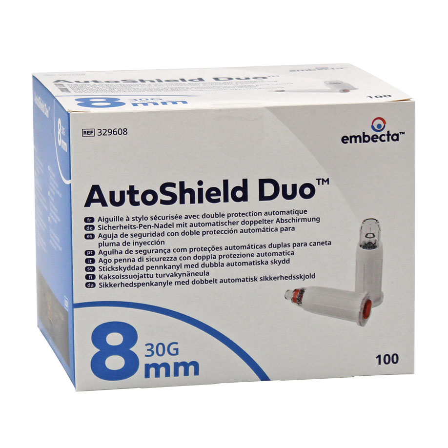 AutoShield Duo Safety-Pen-needle 0.30 x 8 mm (100 pcs.)
