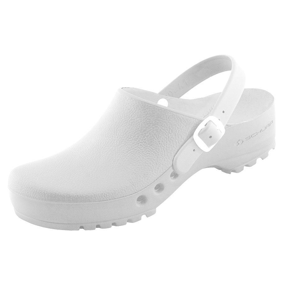 antist. ChiroClogs Professional mit Fersenriemen weiß, Gr. 43