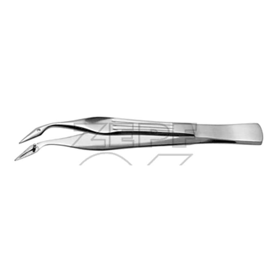 Carmalt Splitterpinzette gebogen 10,5 cm