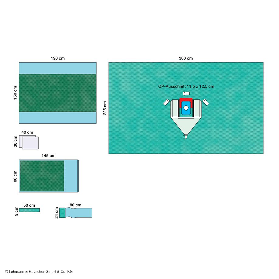 Raucodrape PRO Schulterarthroskopie- Set Beach Chair, steril (14 Sets)