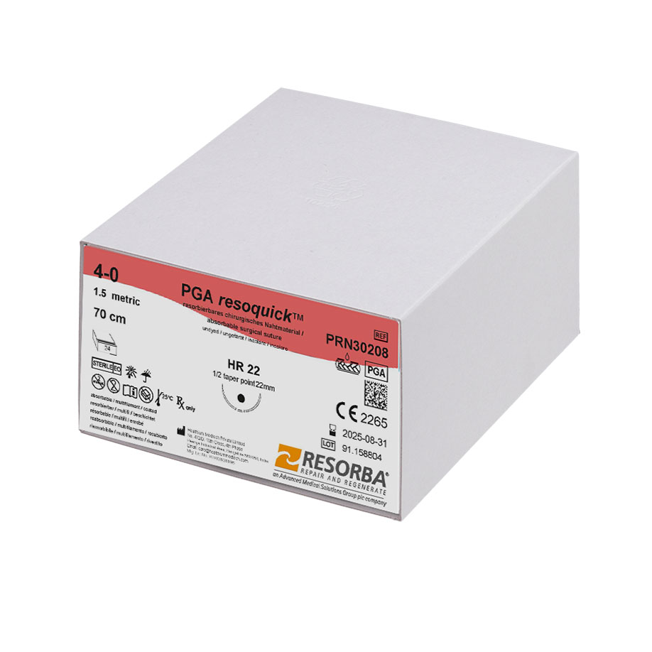 PGA-RESOQUICK HR 22 4/0=1,5, ungefärbt,